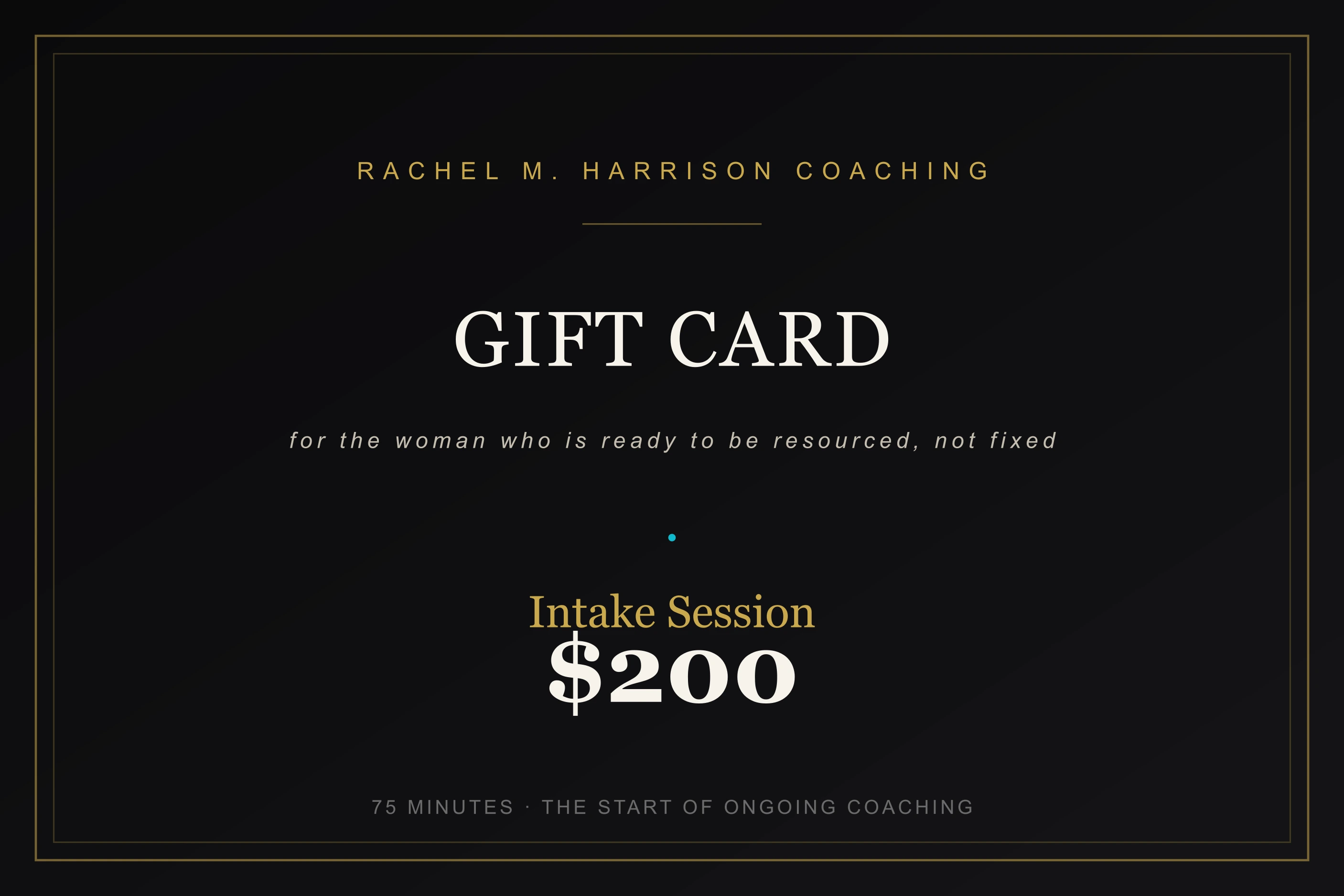 Gift Card — Intake Session